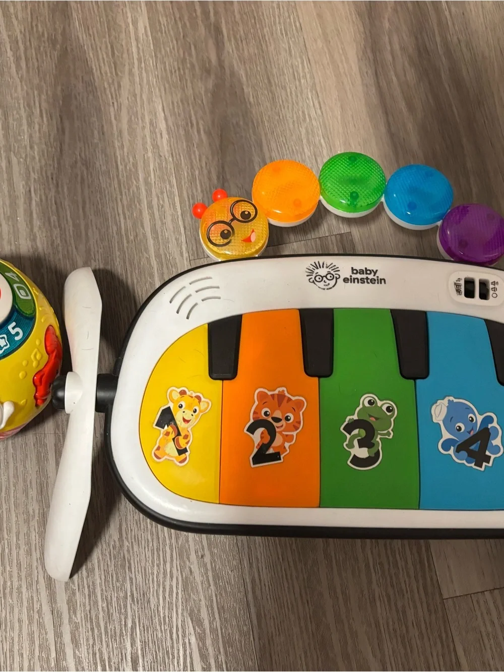 Baby Einstein Colorful Animal Keyboard Piano Toy - Yellow, Orange, Green, Blue
